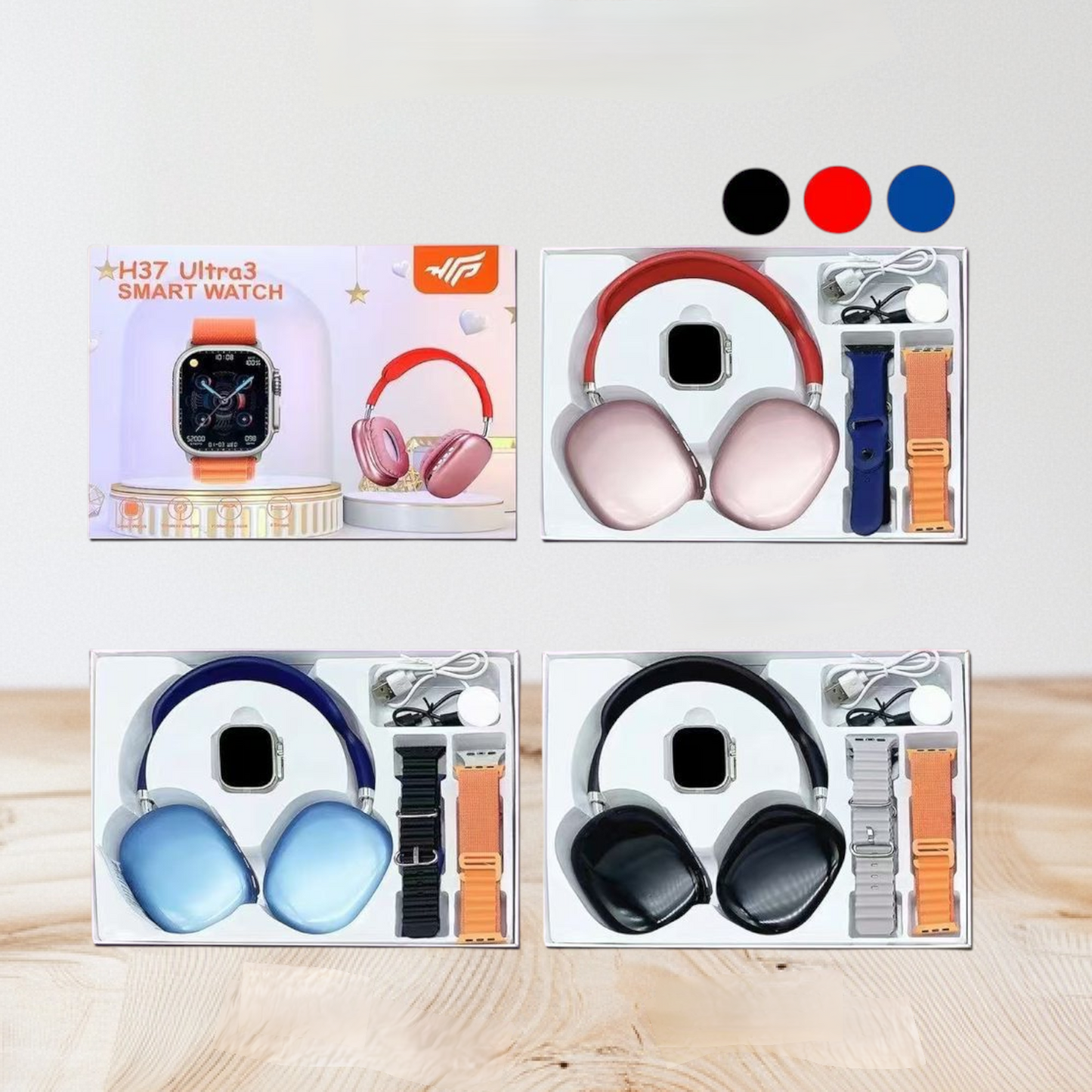 The H37 Ultra3 Smart Watch often comes with a 2.06-inch infinite display