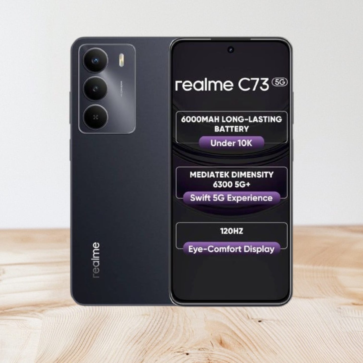 realme C73 5G (Onyx Black, 128 GB)  (4 GB RAM