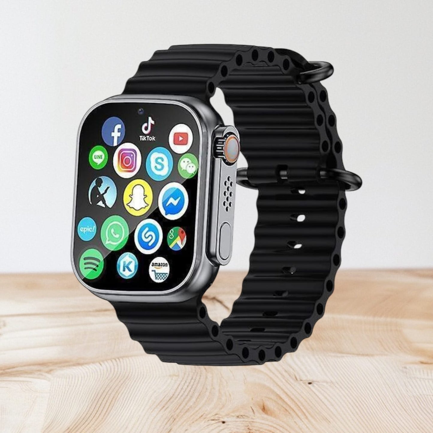 Satyam TRADERS T800 Ultra Smart Watch & Wireless Charger Smartwatch  (Black Strap, Free Size)