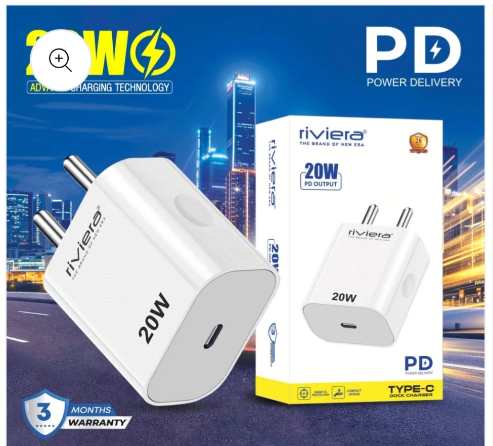Riviera 20W TYPE-C dock PD charger