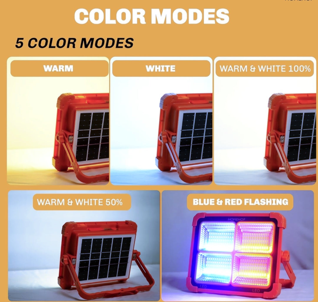 LED Rechargeable Emergency Lamp – USB Portable Floodlight for Home, Garden, Camping, and Indoor Use